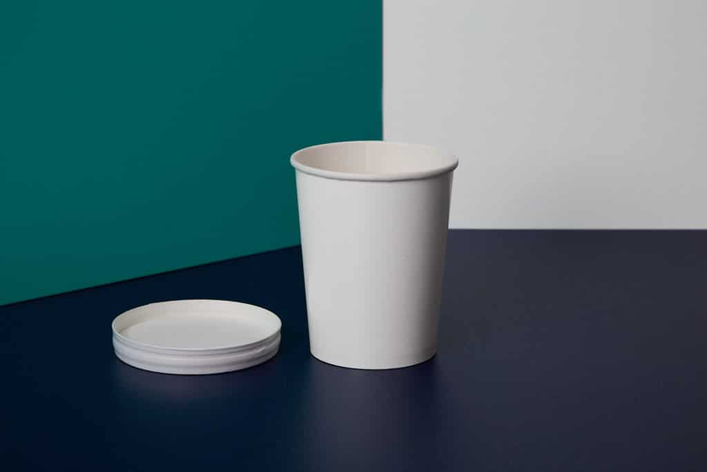 500ml B50 dairy packaging container with lid off